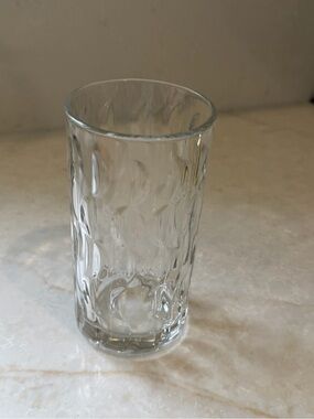 Clear Textured Highball Glass - Unbranded